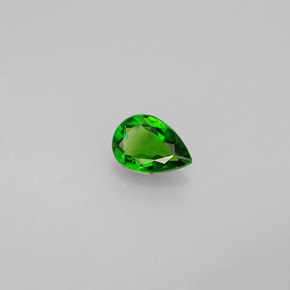 0.51 ct Green Chrome Diopside Stone, Natural Chrome Diopside in Pear Facet Shape for Sale