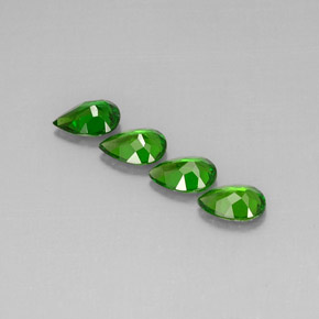 Chrome Diopside Gemstone in 7 x 5 mm (calibrated) Size for Sale, Chrome Diopside Stone in Green Color
