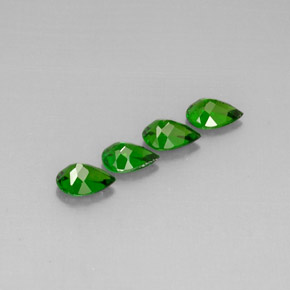 Chrome Diopside Gemstone in 6.7 x 4.6 mm Size for Sale, Chrome Diopside Stone in Green Color