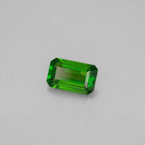 0.49 ct Green Chrome Diopside Stone, Natural Chrome Diopside in Octagon Facet Shape for Sale