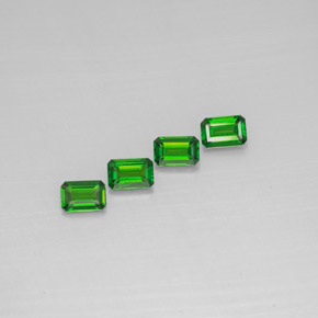 2.01 ct Green Chrome Diopside Stone, Natural Chrome Diopside in Octagon Facet Shape for Sale