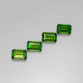 2.28 ct Green Chrome Diopside Stone, Natural Chrome Diopside in Octagon Facet Shape for Sale