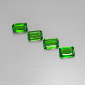 2.00 ct Green Chrome Diopside Stone, Natural Chrome Diopside in Octagon Facet Shape for Sale