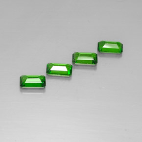 Chrome Diopside Gemstone in 6 x 4 mm (calibrated) Size for Sale, Chrome Diopside Stone in Green Color