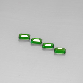 Chrome Diopside Gemstone in 6 x 4 mm (calibrated) Size for Sale, Chrome Diopside Stone in Green Color