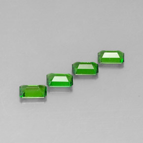 Chrome Diopside Gemstone in 6 x 4 mm (calibrated) Size for Sale, Chrome Diopside Stone in Green Color