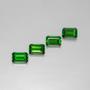 2.15 ct Green Chrome Diopside Stone, Natural Chrome Diopside in Octagon Facet Shape for Sale