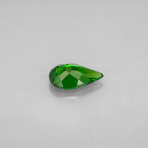 Chrome Diopside Gemstone in 7.6 x 4.9 mm Size for Sale, Chrome Diopside Stone in Green Color