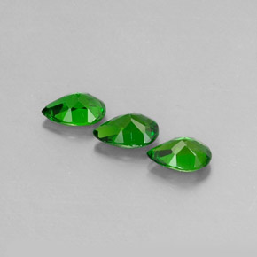 Chrome Diopside Gemstone in 7 x 5 mm (calibrated) Size for Sale, Chrome Diopside Stone in Green Color