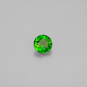 0.27 ct Green Chrome Diopside Stone, Natural Chrome Diopside in Round Facet Shape for Sale