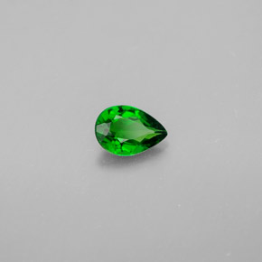0.31 ct Green Chrome Diopside Stone, Natural Chrome Diopside in Pear Facet Shape for Sale
