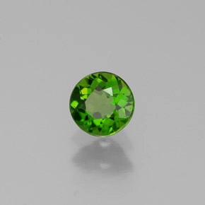 0.33 ct Green Chrome Diopside Stone, Natural Chrome Diopside in Round Facet Shape for Sale