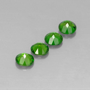 Chrome Diopside Gemstone in 4.8 mm Size for Sale, Chrome Diopside Stone in Green Color