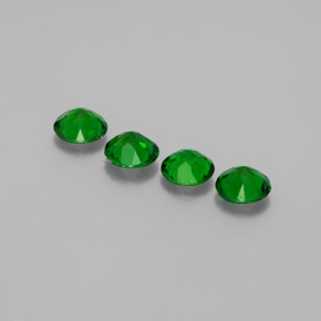 Chrome Diopside Gemstone in 4.8 mm Size for Sale, Chrome Diopside Stone in Green Color