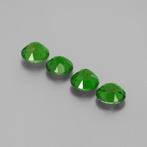 Chrome Diopside Gemstone in 5 mm (calibrated) Size for Sale, Chrome Diopside Stone in Green Color