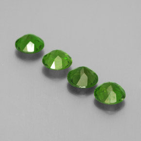 Chrome Diopside Gemstone in 5 mm (calibrated) Size for Sale, Chrome Diopside Stone in Green Color