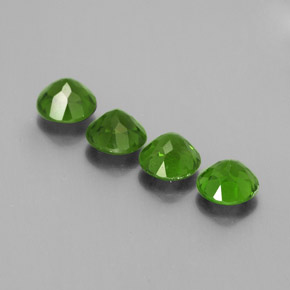 Chrome Diopside Gemstone in 5 mm (calibrated) Size for Sale, Chrome Diopside Stone in Green Color
