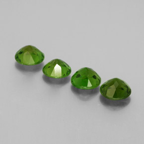 Chrome Diopside Gemstone in 5 mm (calibrated) Size for Sale, Chrome Diopside Stone in Green Color