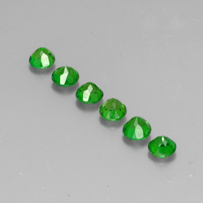 Chrome Diopside Gemstone in 3.8 mm Size for Sale, Chrome Diopside Stone in Green Color