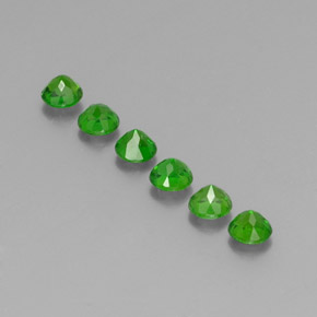 Chrome Diopside Gemstone in 3.8 mm Size for Sale, Chrome Diopside Stone in Green Color