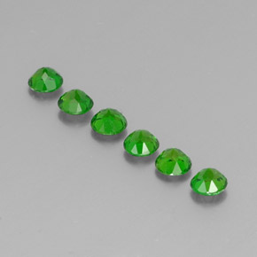 Chrome Diopside Gemstone in 3.8 mm Size for Sale, Chrome Diopside Stone in Green Color