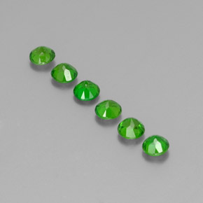 Chrome Diopside Gemstone in 3.7 mm Size for Sale, Chrome Diopside Stone in Green Color