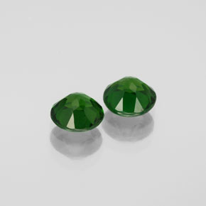 Chrome Diopside Gemstone in 6 mm (calibrated) Size for Sale, Chrome Diopside Stone in Green Color
