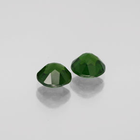 Chrome Diopside Gemstone in 6 mm (calibrated) Size for Sale, Chrome Diopside Stone in Green Color