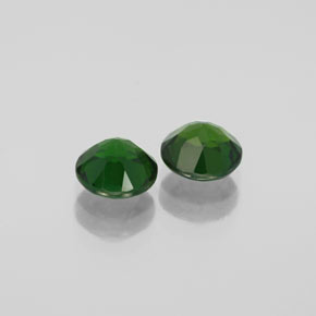 Chrome Diopside Gemstone in 6 mm (calibrated) Size for Sale, Chrome Diopside Stone in Green Color