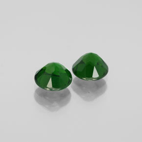 Chrome Diopside Gemstone in 6 mm (calibrated) Size for Sale, Chrome Diopside Stone in Green Color
