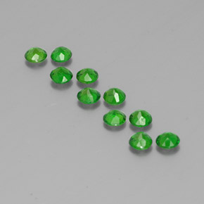 Chrome Diopside Gemstone in 3.8 mm Size for Sale, Chrome Diopside Stone in Green Color