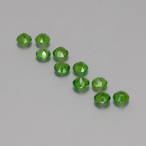 Chrome Diopside Gemstone in 3.7 mm Size for Sale, Chrome Diopside Stone in Green Color