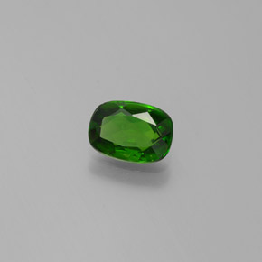 0.79 ct Green Chrome Diopside Stone, Natural Chrome Diopside in Cushion-Cut Shape for Sale
