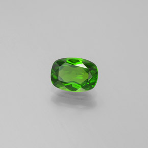 0.95 ct Green Chrome Diopside Stone, Natural Chrome Diopside in Cushion-Cut Shape for Sale