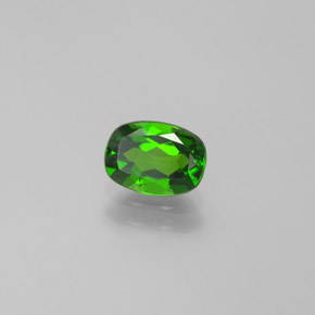 0.94 ct Green Chrome Diopside Stone, Natural Chrome Diopside in Cushion-Cut Shape for Sale