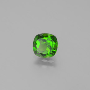 1.02 ct Green Chrome Diopside Stone, Natural Chrome Diopside in Cushion-Cut Shape for Sale