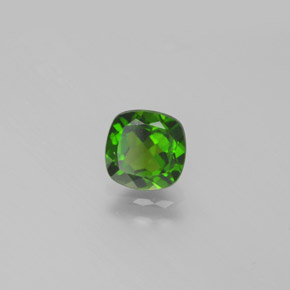 1.06 ct Green Chrome Diopside Stone, Natural Chrome Diopside in Cushion-Cut Shape for Sale