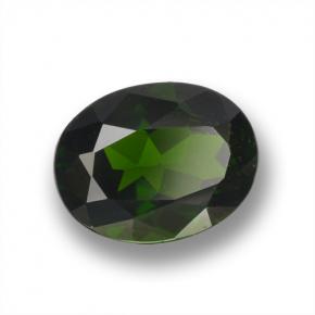 2.09 ct Green Chrome Diopside Stone, Natural Chrome Diopside in Oval Facet Shape for Sale