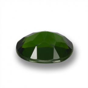 Chrome Diopside Gemstone in 9 x 7 mm (calibrated) Size for Sale, Chrome Diopside Stone in Green Color