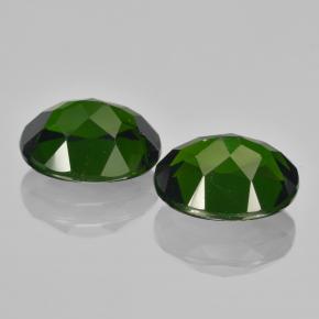 Chrome Diopside Gemstone in 9.2 x 7 mm Size for Sale, Chrome Diopside Stone in Green Color