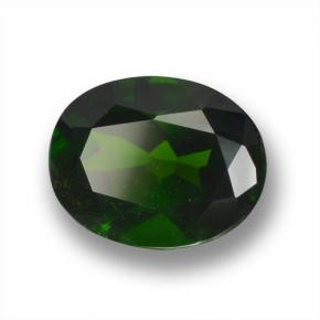 2.03 ct Green Chrome Diopside Stone, Natural Chrome Diopside in Oval Facet Shape for Sale