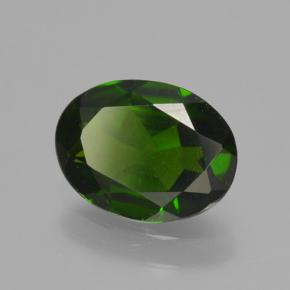 1.12 ct Green Chrome Diopside Stone, Natural Chrome Diopside in Oval Facet Shape for Sale