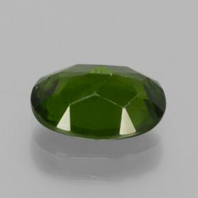 Chrome Diopside Gemstone in 8.3 x 6.3 mm Size for Sale, Chrome Diopside Stone in Deep Green Color