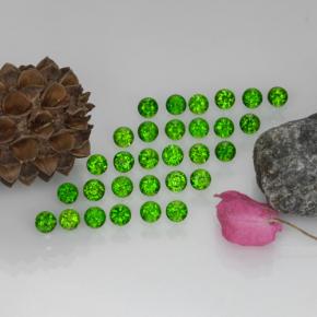 0.1ct Round Facet Green Chrome Diopside Gem for sale 0.1ct Round Facet Green Chrome Diopside Gem (ID: 468220)