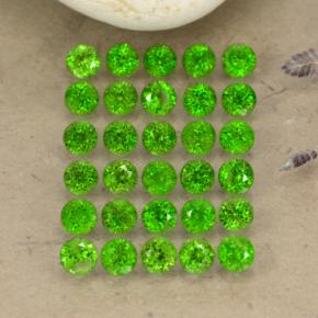0.1ct Round Facet Green Chrome Diopside Gem for sale 0.1ct Round Facet Green Chrome Diopside Gem (ID: 468296)