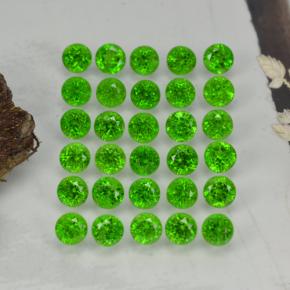 0.1ct Round Facet Green Chrome Diopside Gem for sale 0.1ct Round Facet Green Chrome Diopside Gem (ID: 468300)