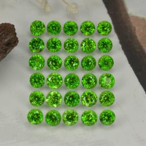 0.1ct Round Facet Green Chrome Diopside Gem for sale 0.1ct Round Facet Green Chrome Diopside Gem (ID: 468336)