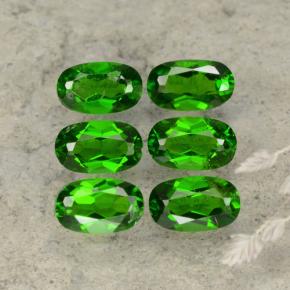 Verde scuro Cromo diopside Gem - 0.3ct Ovale sfaccettato (ID: 469103)