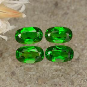 Bright Forest Green Chrome Diopside Gem - 0.3ct Oval Facet (ID: 469172)