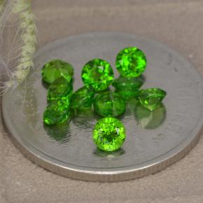 0.1ct Round Facet Green Chrome Diopside for sale thumb image of 0.1ct Round Facet Green Chrome Diopside (ID: 478701)
